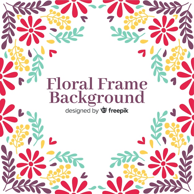 Floral frame achtergrond