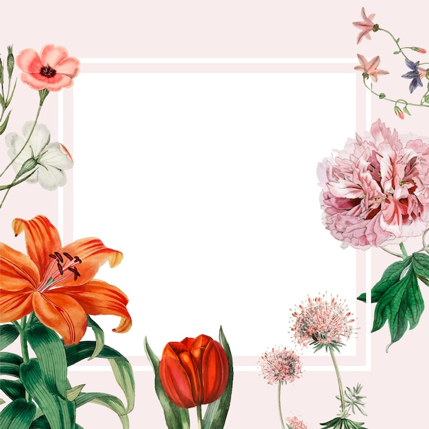 Floral frame ontwerp