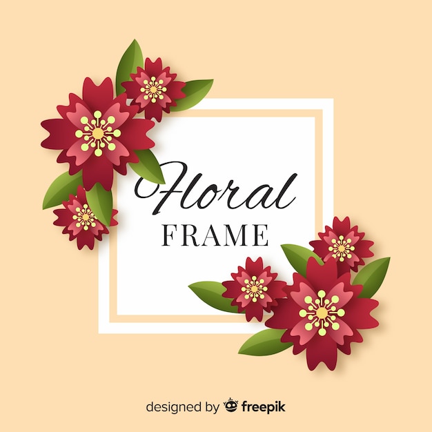 Floral frame voorjaar achtergrond