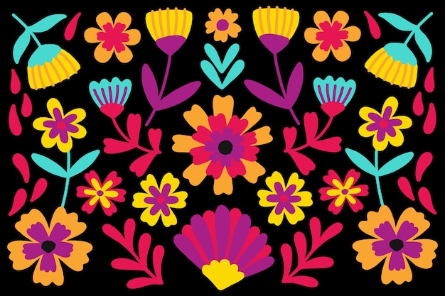 Floral mexicaanse achtergrond