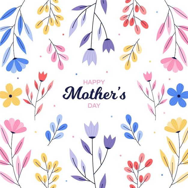 Floral moeders dag concept