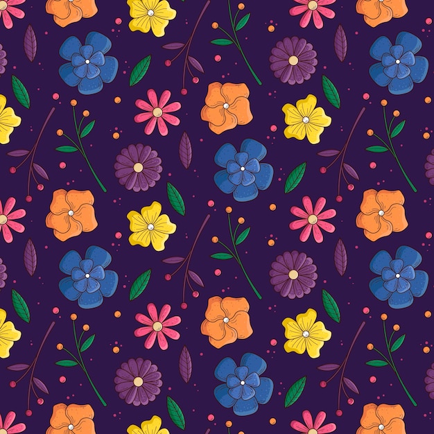 Floral patroon collectie concept