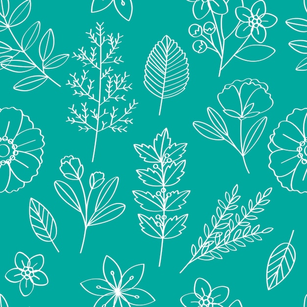 Floral vector patroon ontwerp illustratie