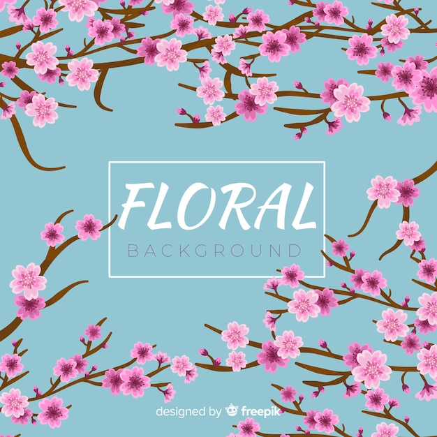 Gratis vector florale achtergrond