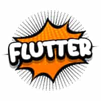 Gratis vector flutter comic book explosie zeepbel vectorillustratie