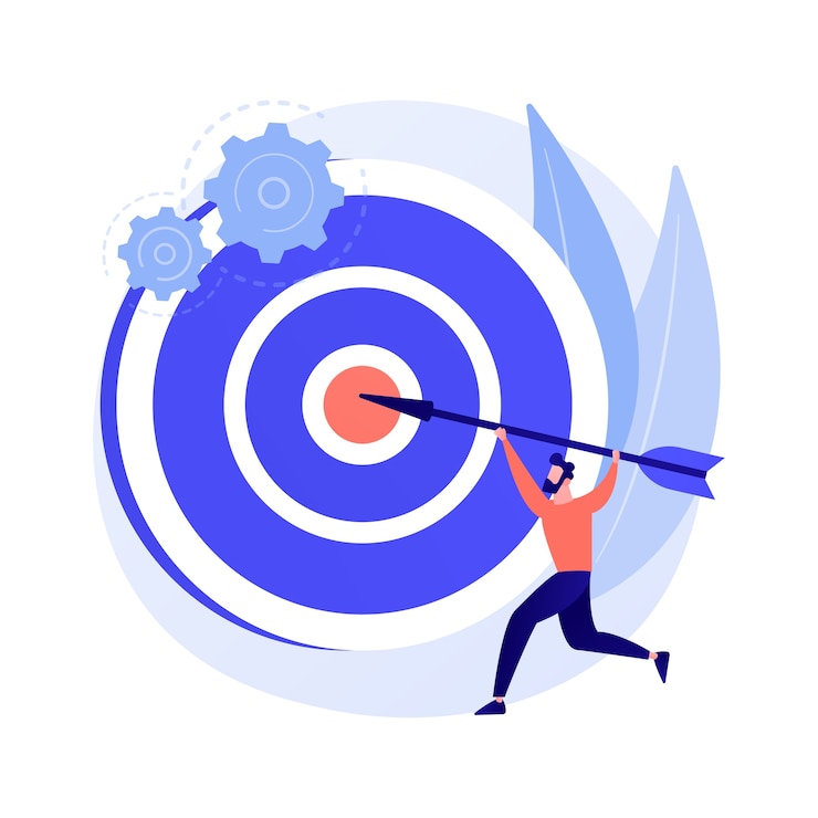 Gratis Vector focus abstract concept