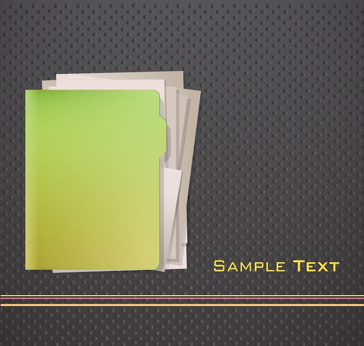 Gratis Vector folder achtergrond ontwerp