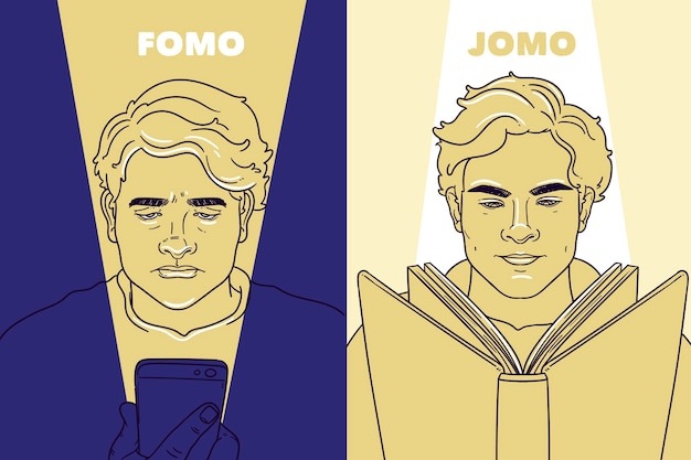 Fomo versus jomo-concept