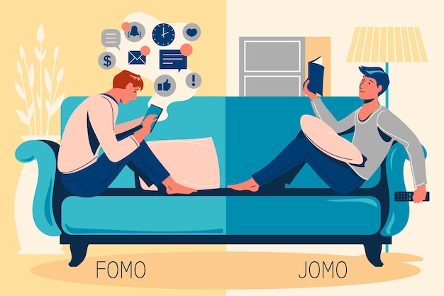 Fomo versus jomo-concept