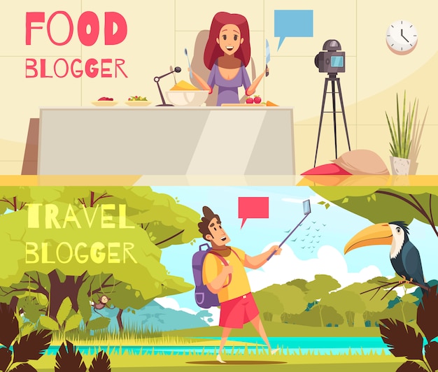 Food blogger banners-collectie