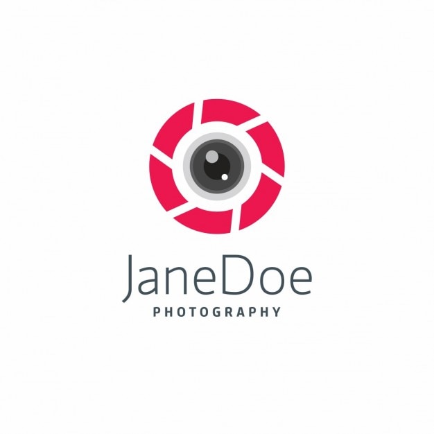 Fotografie rood logo template