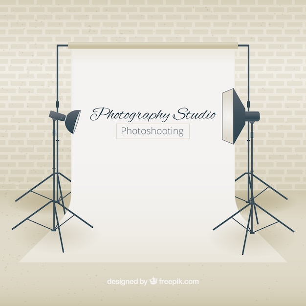 Fotografie studio met schijnwerpers