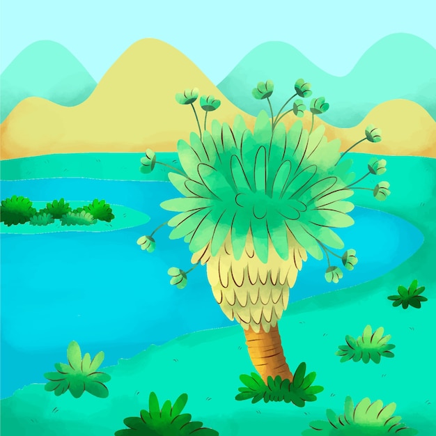 Frailejon plant illustratie