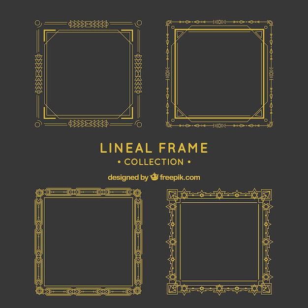 Frame-collectie met lineaire stijl