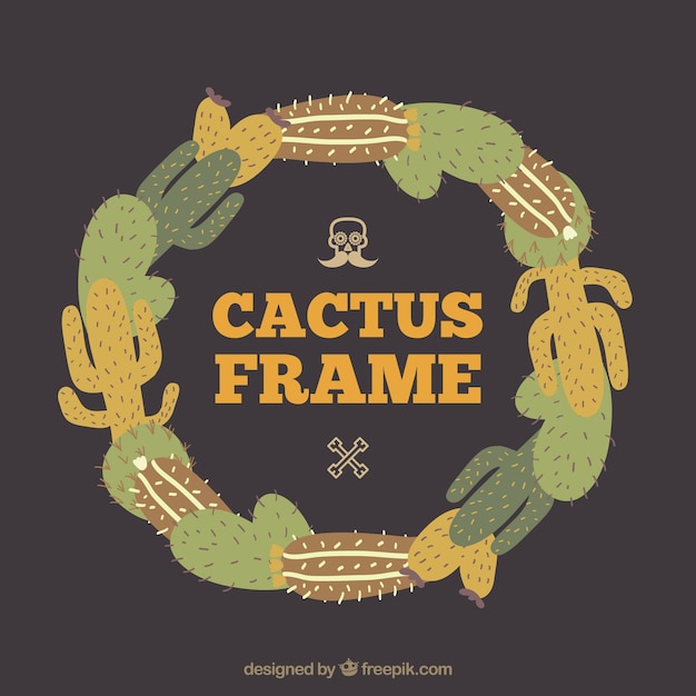 Frame gemaakt met cactus