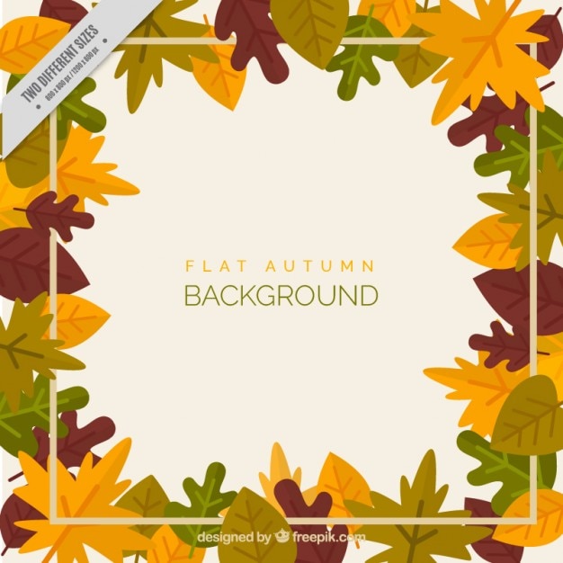 Gratis vector frame herfst bladeren, achtergrond