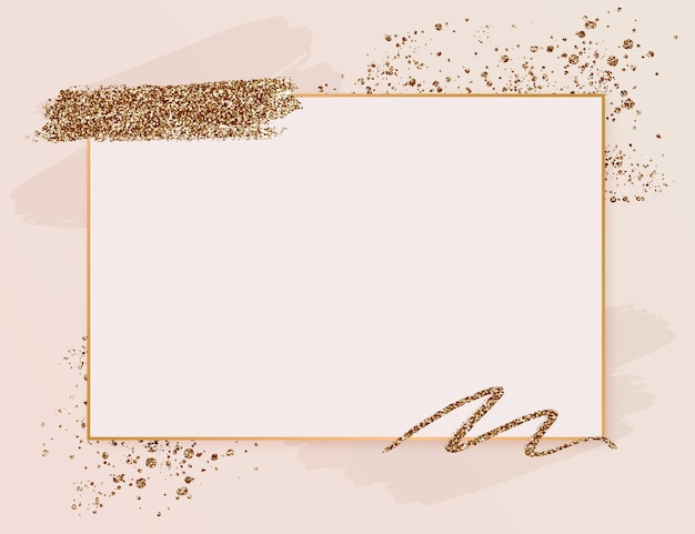 Gratis vector frame in gradiënt gouden luxe stijl