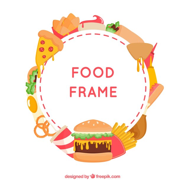 Frame met fast food