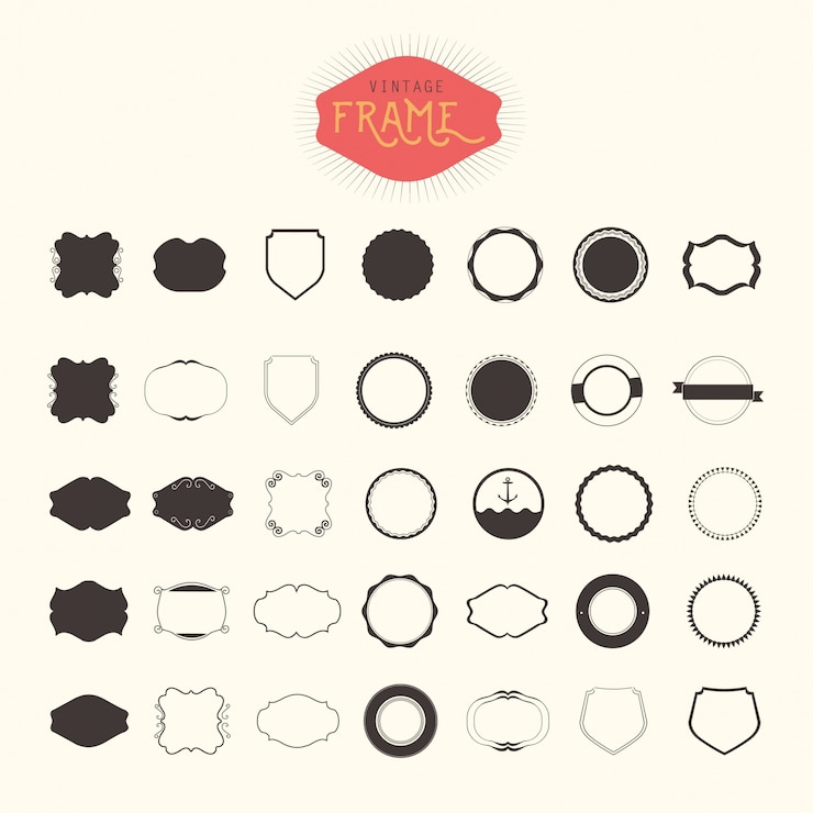 Gratis Vector frameset