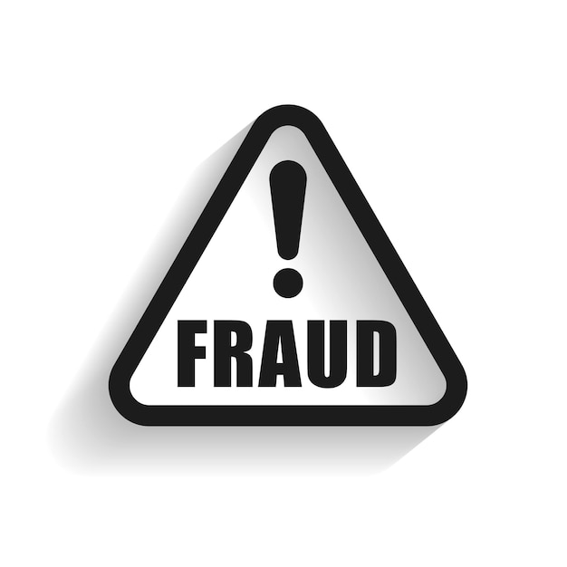 Gratis vector fraudewaarschuwingswaarschuwingsachtergrond beschermt uw e-mail of cryptogegevens