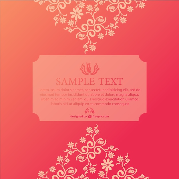 Gratis vector freepik floral vector wenskaart