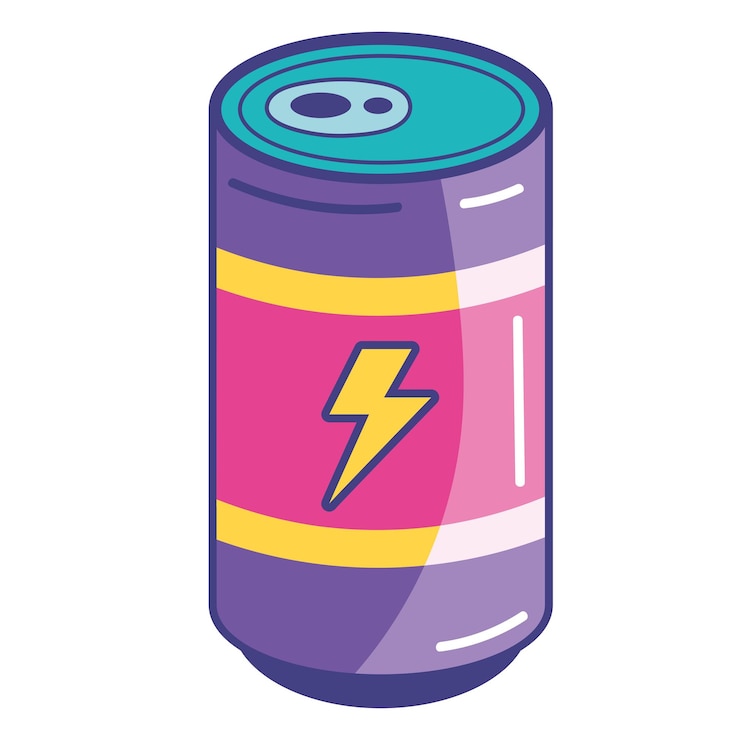 Gratis Vector frisdrank in pop-artstijl uit de jaren negentig