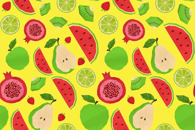 Fruit patroon collectie concept