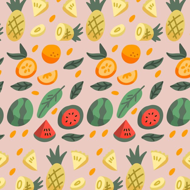 Fruit patroon collectie concept