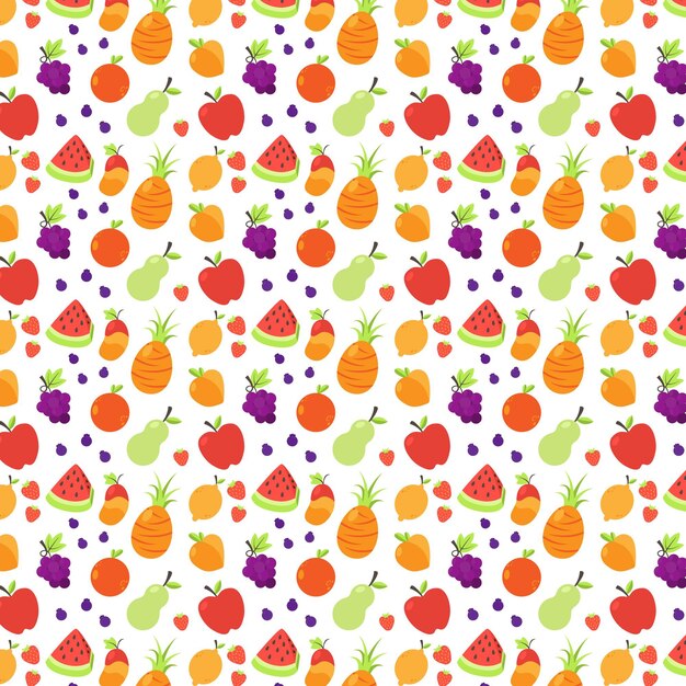 Fruit patroon collectie concept