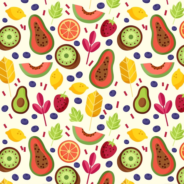 Fruit patroon set
