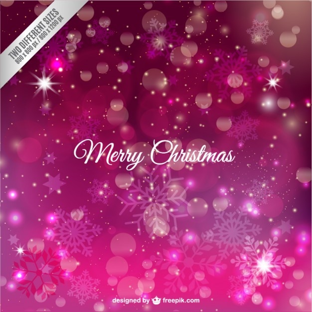 Gratis vector fuchsia kerstkaart