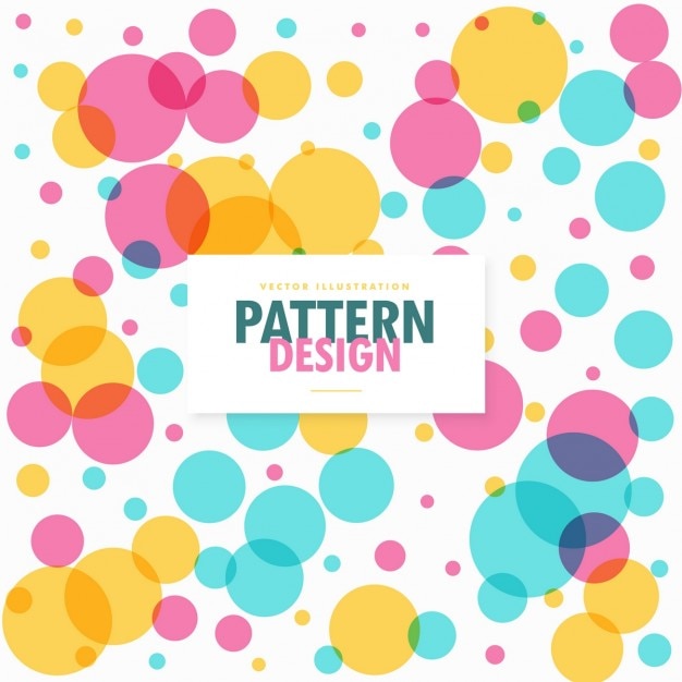 Gratis vector full colour patroon met stippen