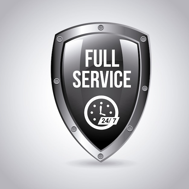 full-service embleem