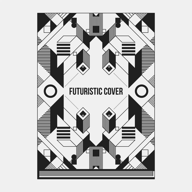 Futuristische cover ontwerp