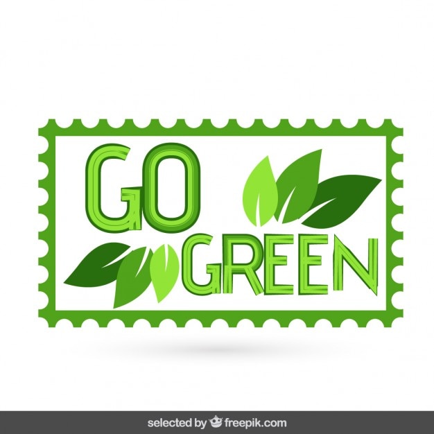 Gratis vector ga groen stempel