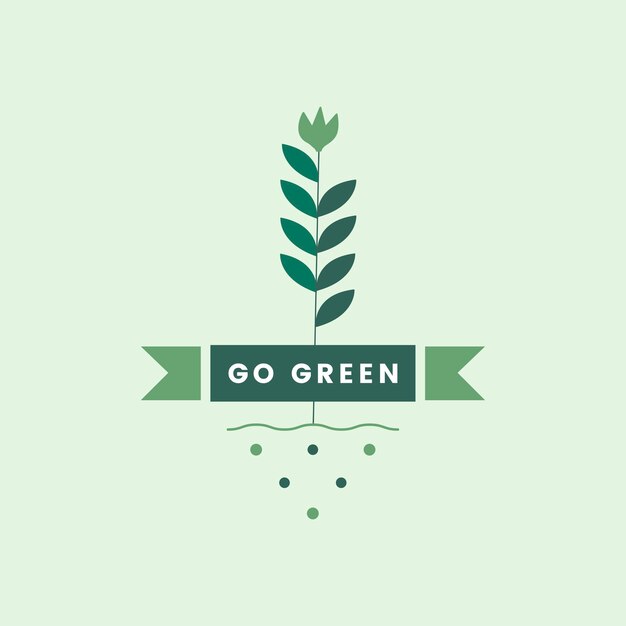Ga groen voor het milieupictogram