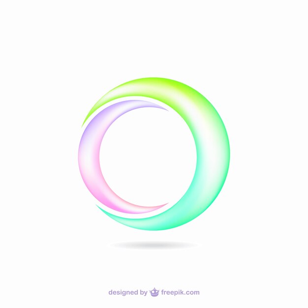 Gaasachtig kleurrijke ronde vormen