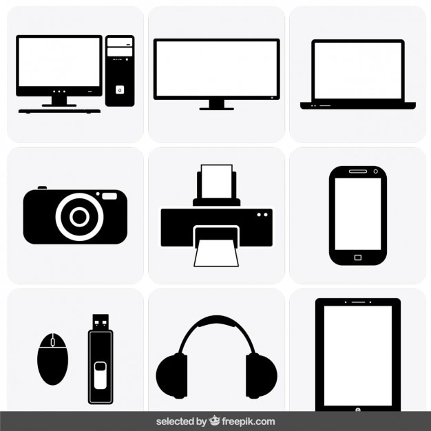 Gratis vector gadget iconen collectie