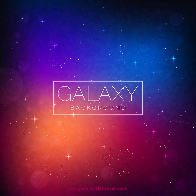 Gratis vector galaxy achtergrond ontwerp