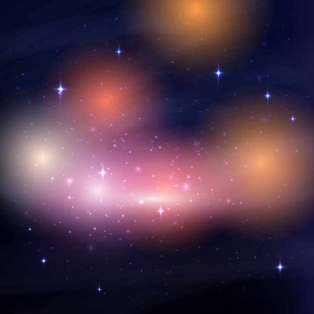 Gratis vector galaxy nachtelijke hemel