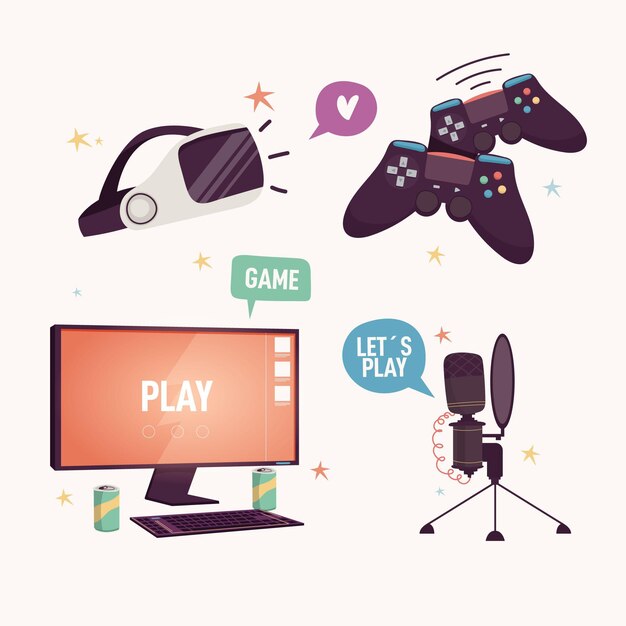 Game streamer element collectie
