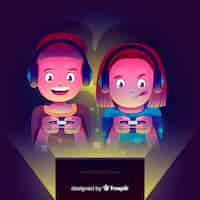 Gratis vector gamers