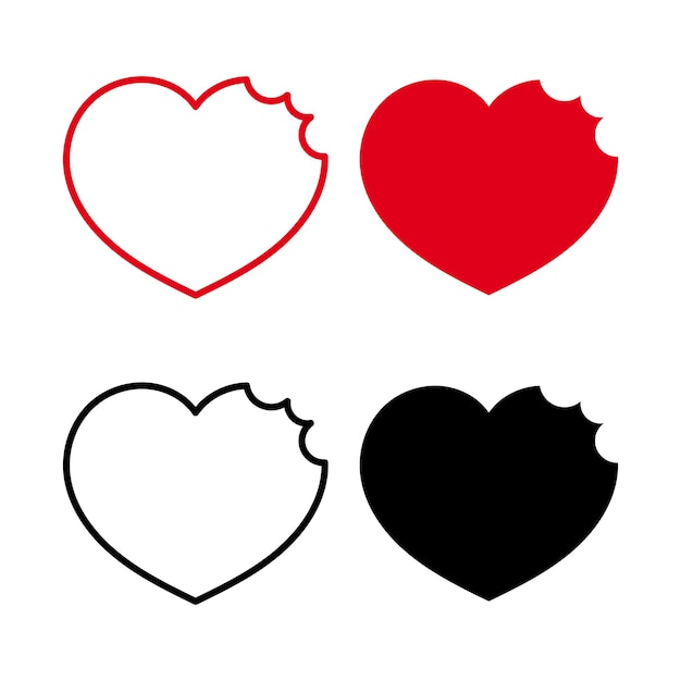 Gratis vector gebeten hart set