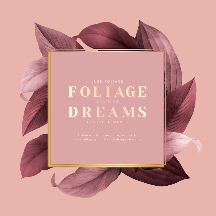 Gratis Vector gebladerte frame