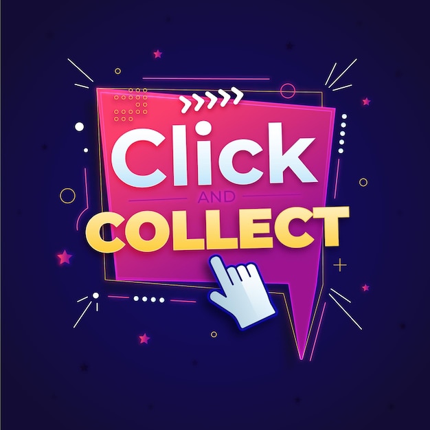 Gedetailleerd click & collect-bord