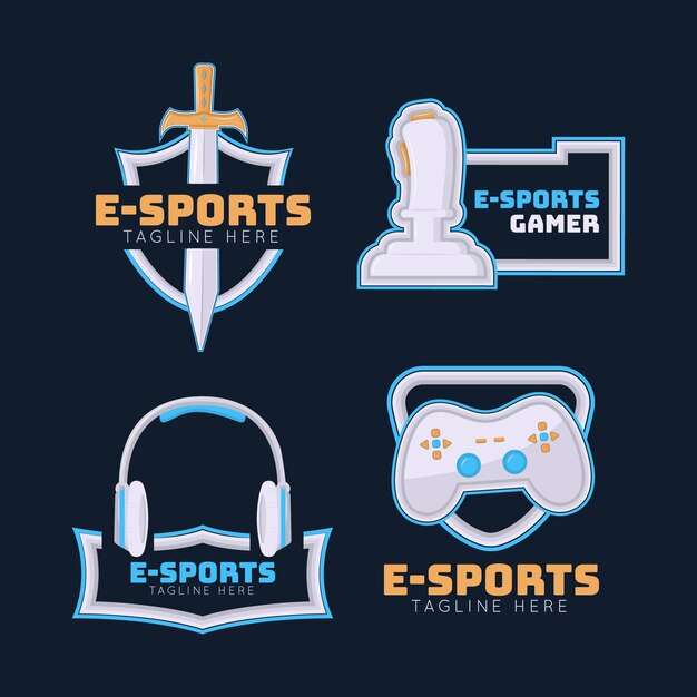 Gedetailleerd esports-gaminglogo