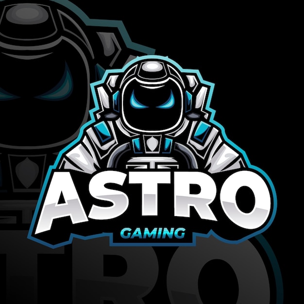 Gedetailleerd mascotte gaming-logo