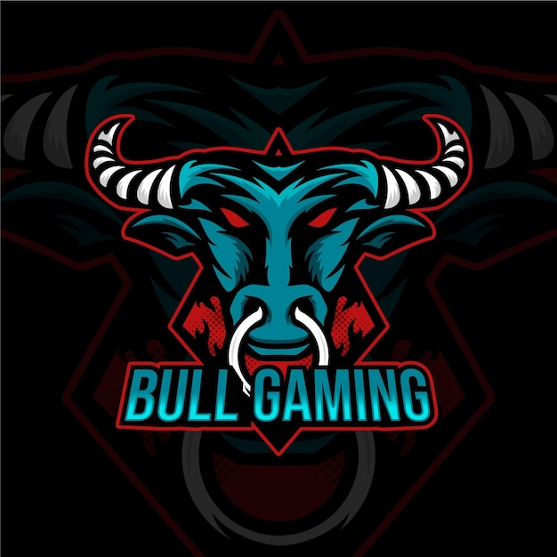 Gedetailleerde esports gaming-logosjabloon