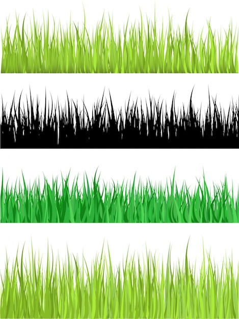 Gratis vector gedetailleerde gras