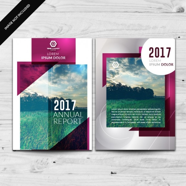 Gratis vector gekleurde brochure template